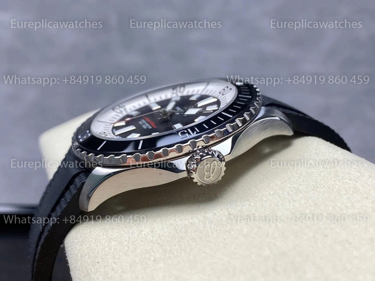 TF Factory Breitling Superocean 44 schwarze Lünette und Kautschukarmband