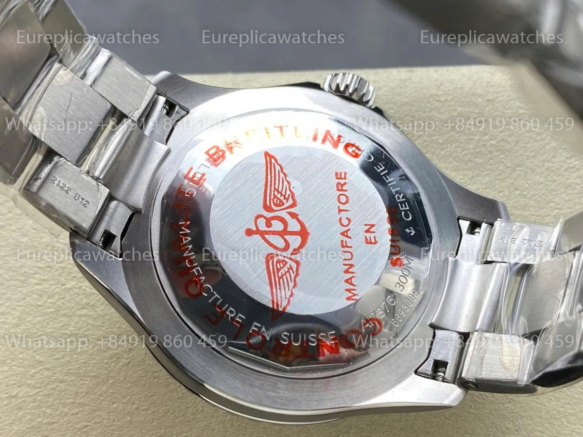 TF Factory Breitling Superocean 44 Green Bezel and Stainless Steel Strap
