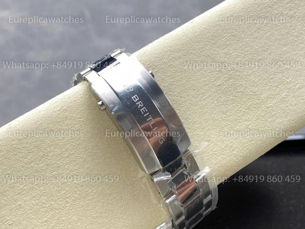 TF Factory Breitling Superocean 44 Black Bezel Turquoise Dial and Stainless Steel Strap