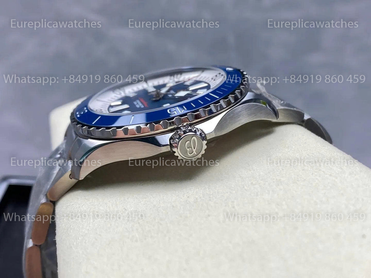 TF Factory Breitling Superocean 44 Blue Bezel and Blue Dial SS strap