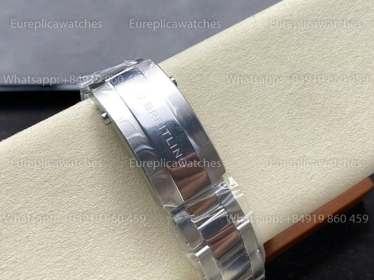 TF Factory Breitling Superocean 44 Blue Bezel and White Dial SS strap