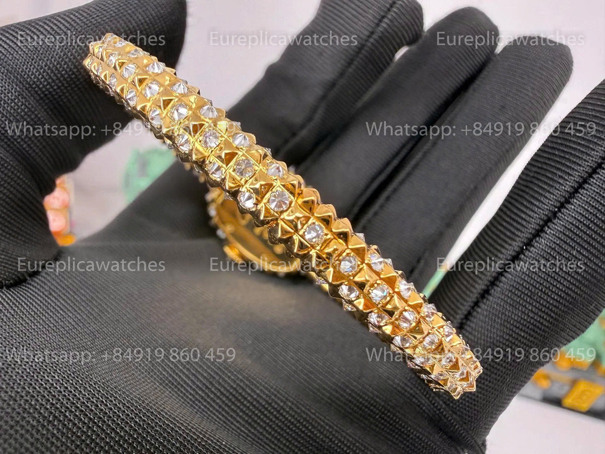 BBAF Cartier Baignoire 18.7mm YG – 18K Gold-Plated Moissanite Edition