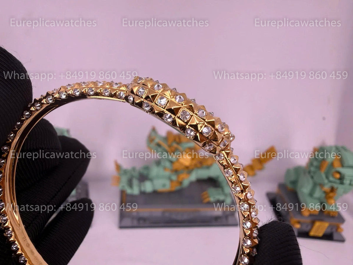 BBAF Cartier Baignoire 18.7mm YG – 18K Gold-Plated Moissanite Edition