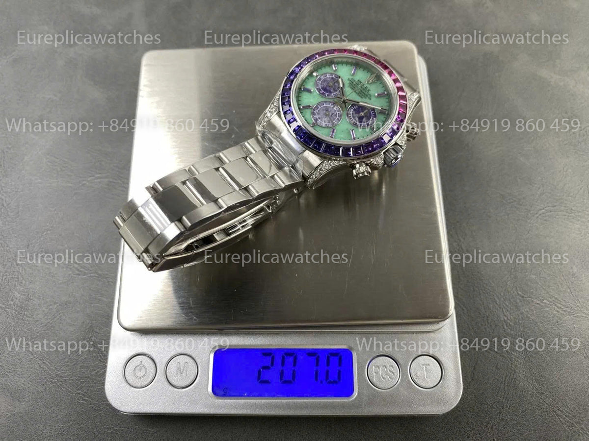 G1F Factory Rolex Daytona M126599SAVL-0001 – Gemstone Dial
