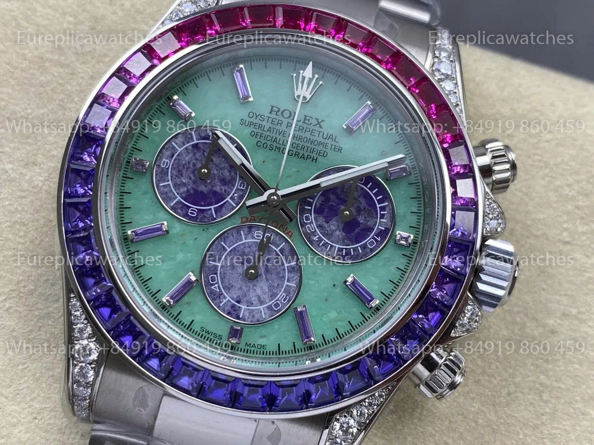 G1F Factory Rolex Daytona M126599SAVL-0001 – Gemstone Dial