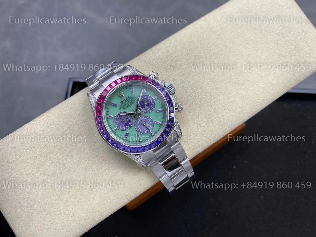 G1F Factory Rolex Daytona M126599SAVL-0001 – Gemstone Dial