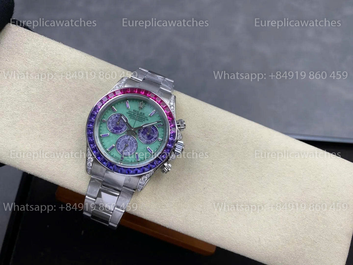 G1F Factory Rolex Daytona M126599SAVL-0001 – Gemstone Dial