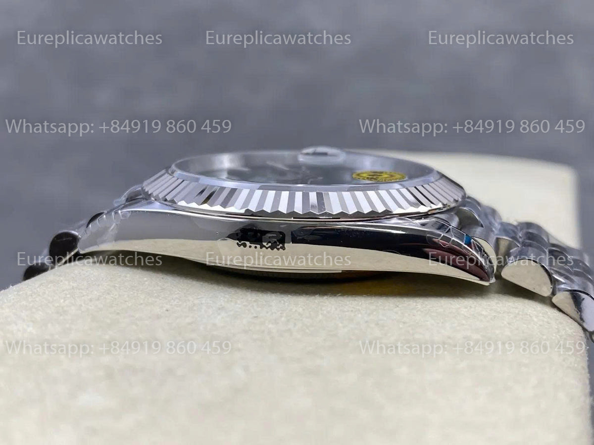 VS Factory Rolex Datejust 41mm 126334 V3 – Grünes Strichindex-Zifferblatt | Unruh mit freier Spirale