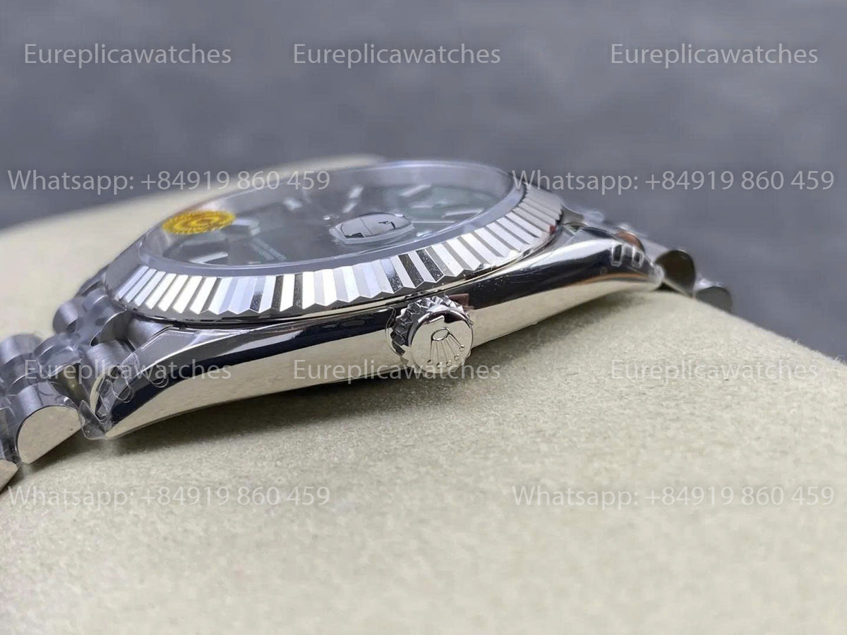 VS Factory Rolex Datejust 41mm 126334 V3 – Grünes Strichindex-Zifferblatt | Unruh mit freier Spirale