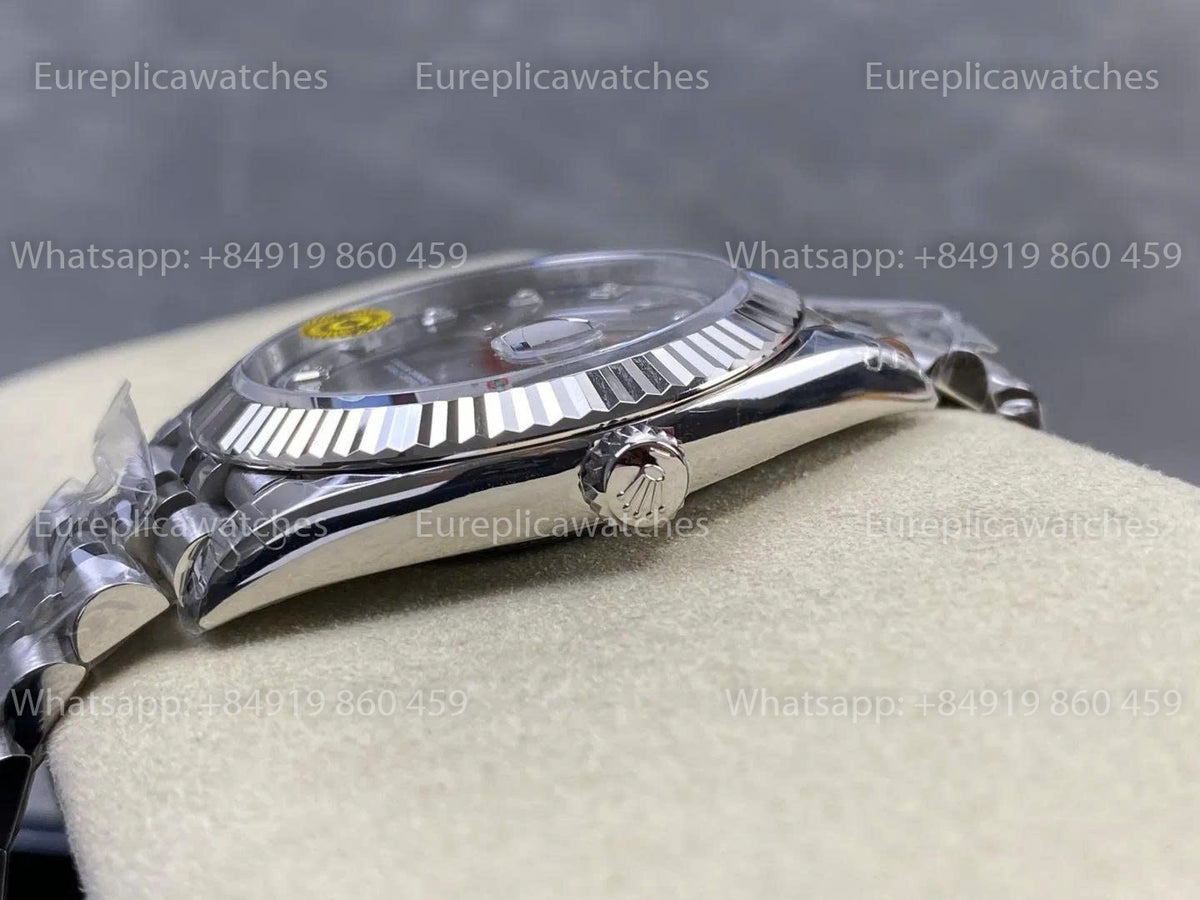 VSF Rolex Datejust 41mm M126334 V3 – Graues Zifferblatt, freischwingende Unruh, VS Factory