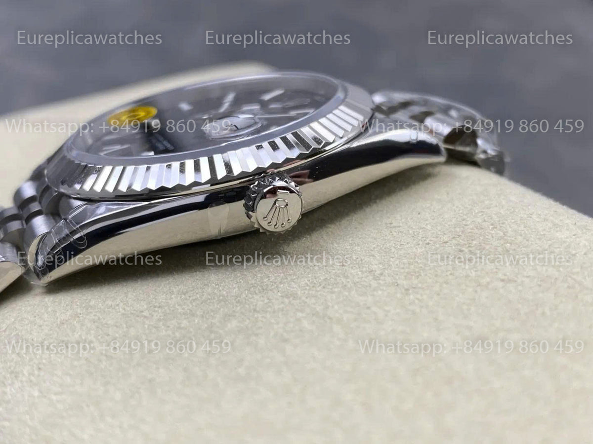 VSF Rolex Datejust 41mm 126334 Black Dial V3   Free-Sprung VS Factory