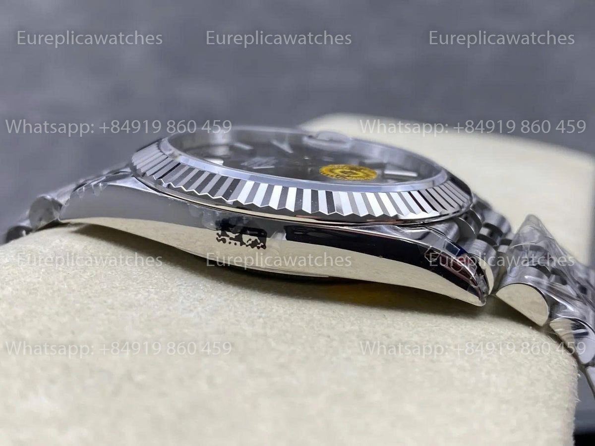 VSF Rolex Datejust 41mm M126334 Graues Zifferblatt V3   Freischwingende Unruh VS Factory
