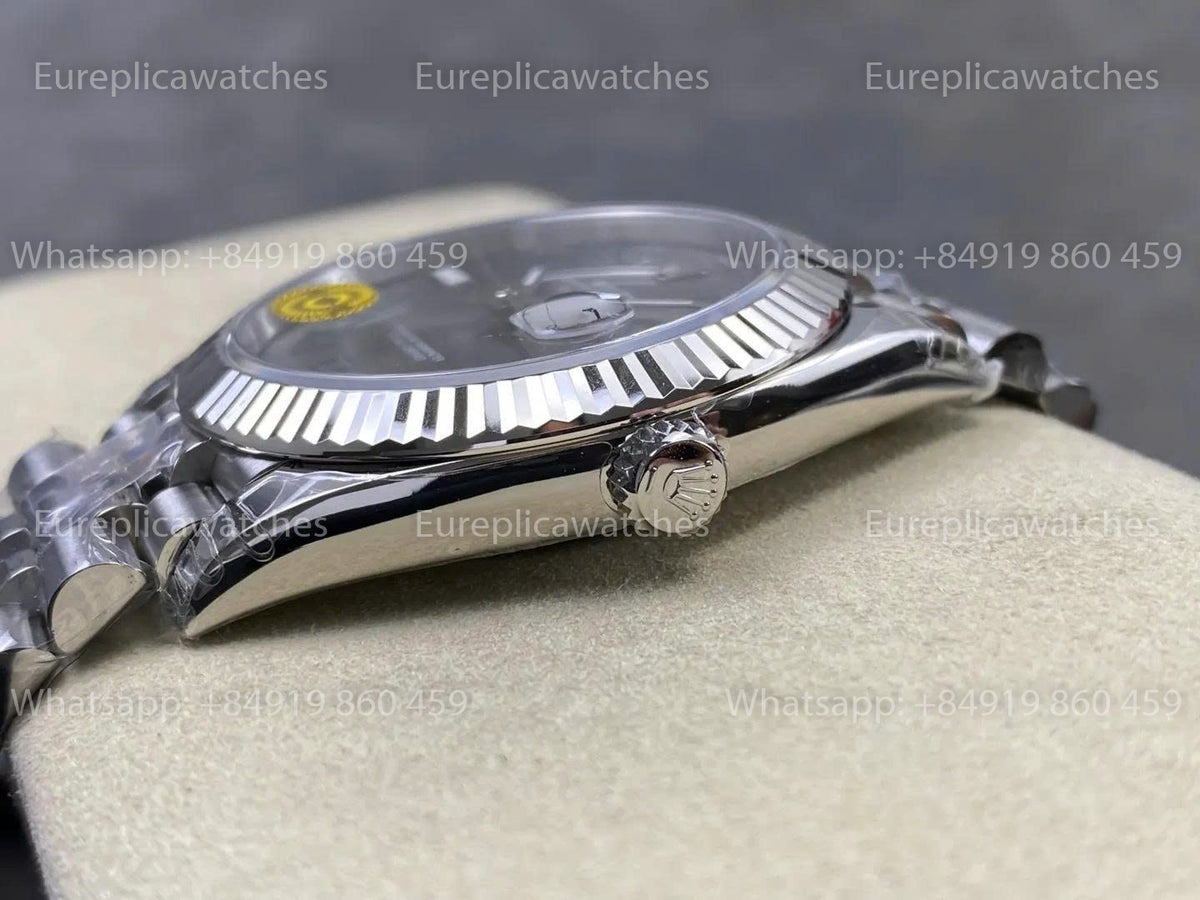 VSF Rolex Datejust 41mm M126334 Wimbledon Dial V3   Free-Sprung VS Factory