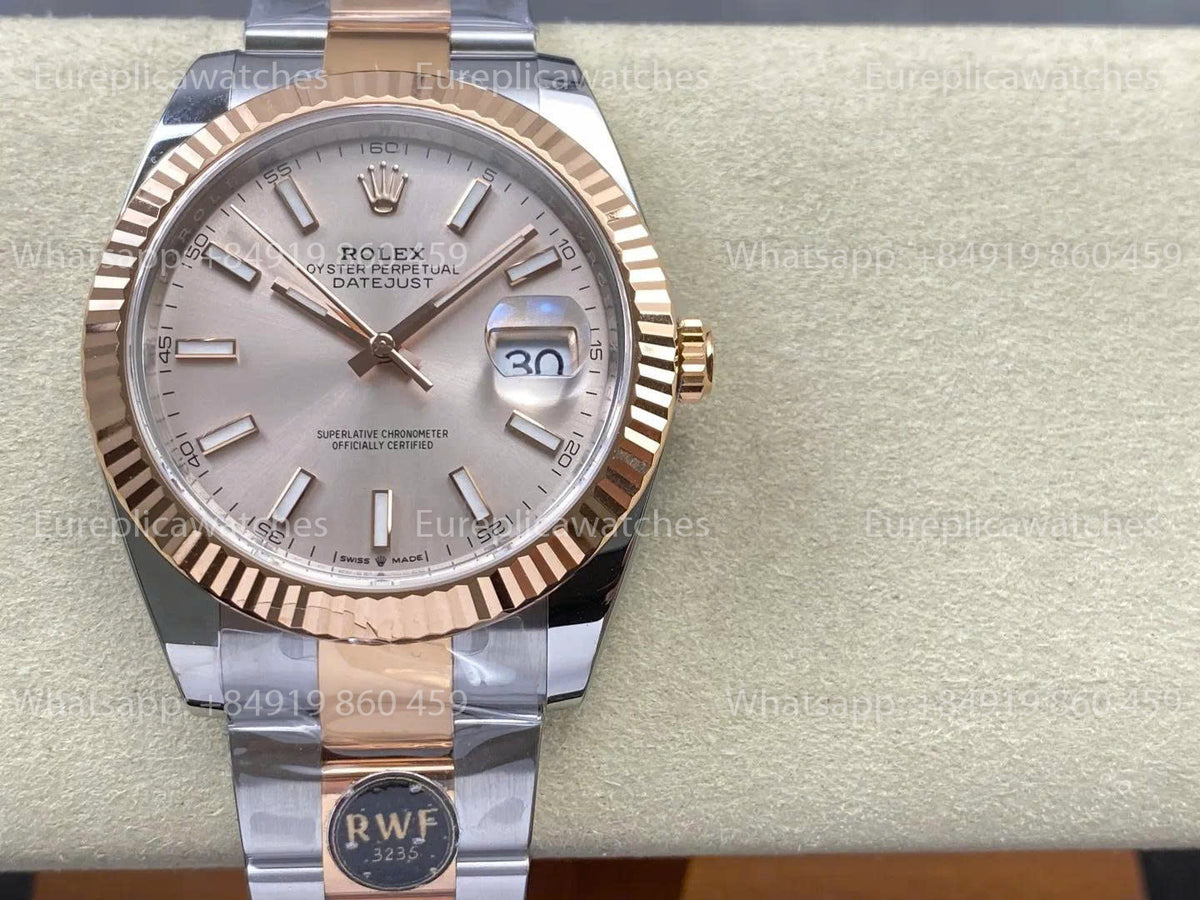 RWF Factory Rolex Datejust 41 mm 126331 – Gewichtetes Roségold JH 3235 mit freier Unruhspirale