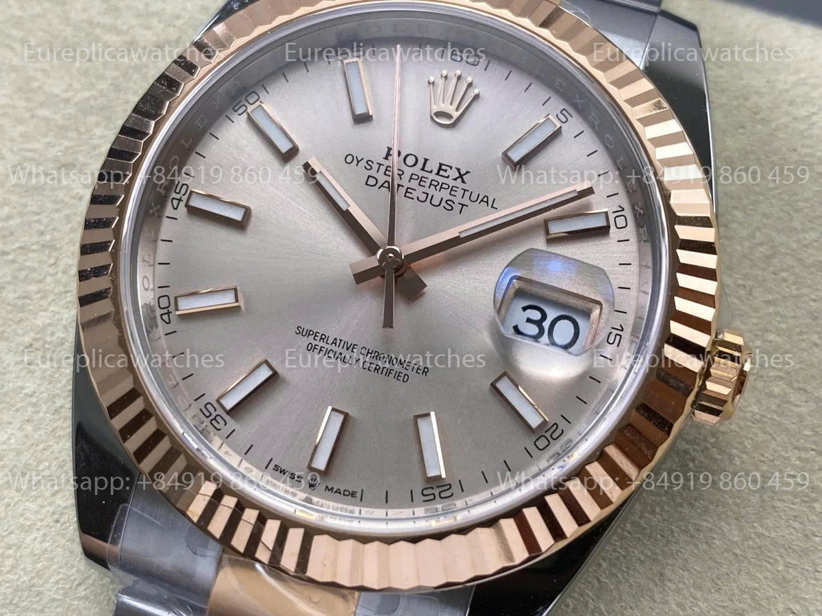 RWF Factory Rolex Datejust 41 mm 126331 – Gewichtetes Roségold JH 3235 mit freier Unruhspirale