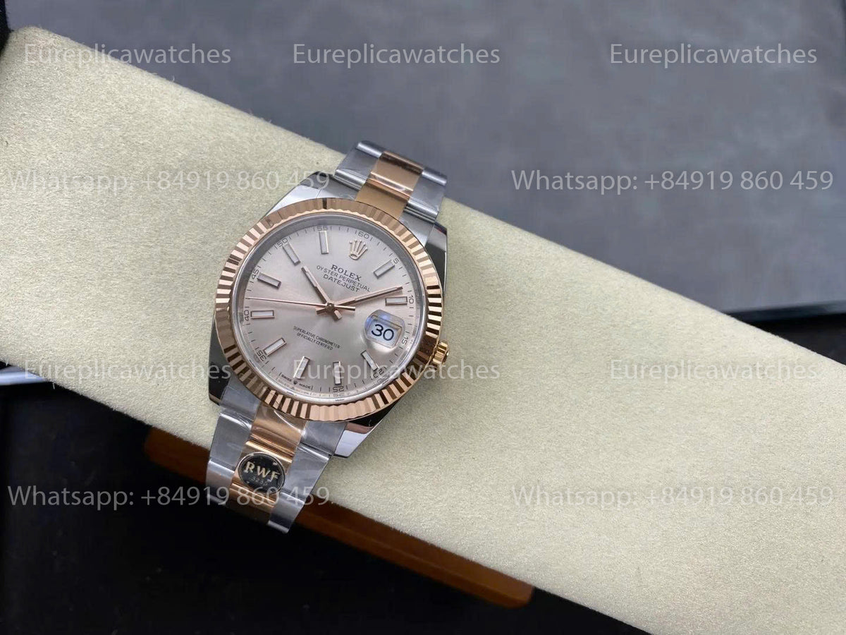 RWF Factory Rolex Datejust 41 mm 126331 – Gewichtetes Roségold JH 3235 mit freier Unruhspirale