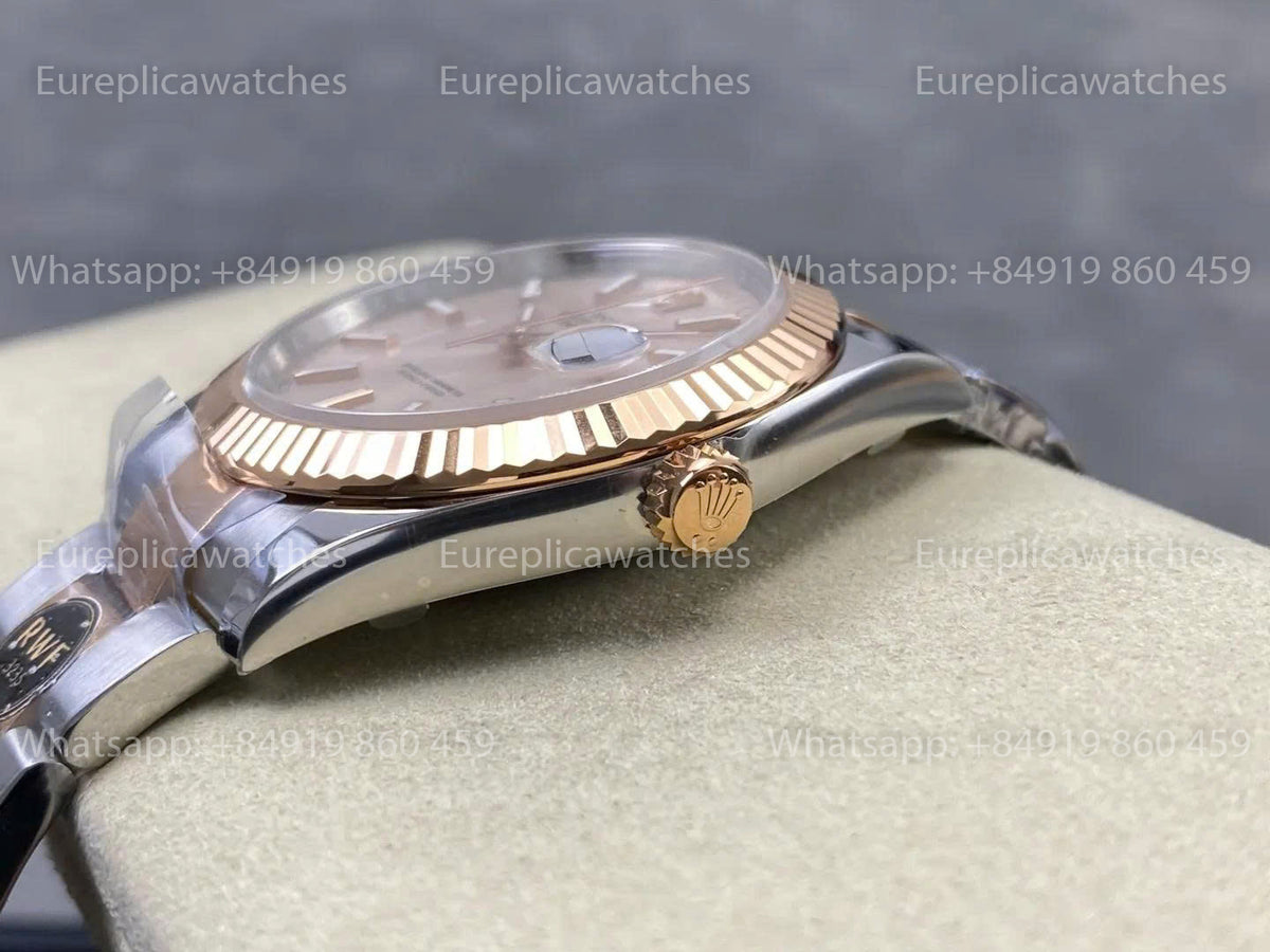 RWF Factory Rolex Datejust 41 mm 126331 – Gewichtetes Roségold JH 3235 mit freier Unruhspirale