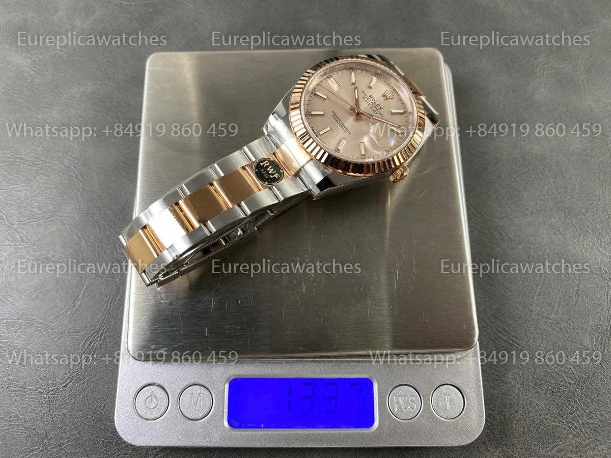 RWF Factory Rolex Datejust 41 mm 126331 – Gewichtetes Roségold JH 3235 mit freier Unruhspirale