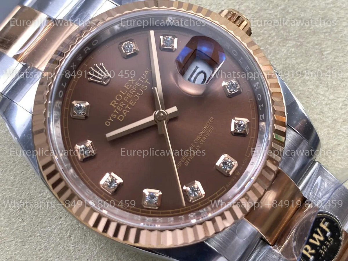 RWF Factory Rolex Datejust 41mm M126331-0003 126331-0003 – Beschwertes Roségold JH 3235 mit freier Unruh