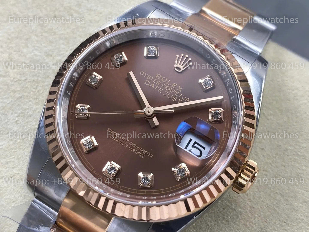 RWF Factory Rolex Datejust 41mm M126331-0003 126331-0003 – Beschwertes Roségold JH 3235 mit freier Unruh