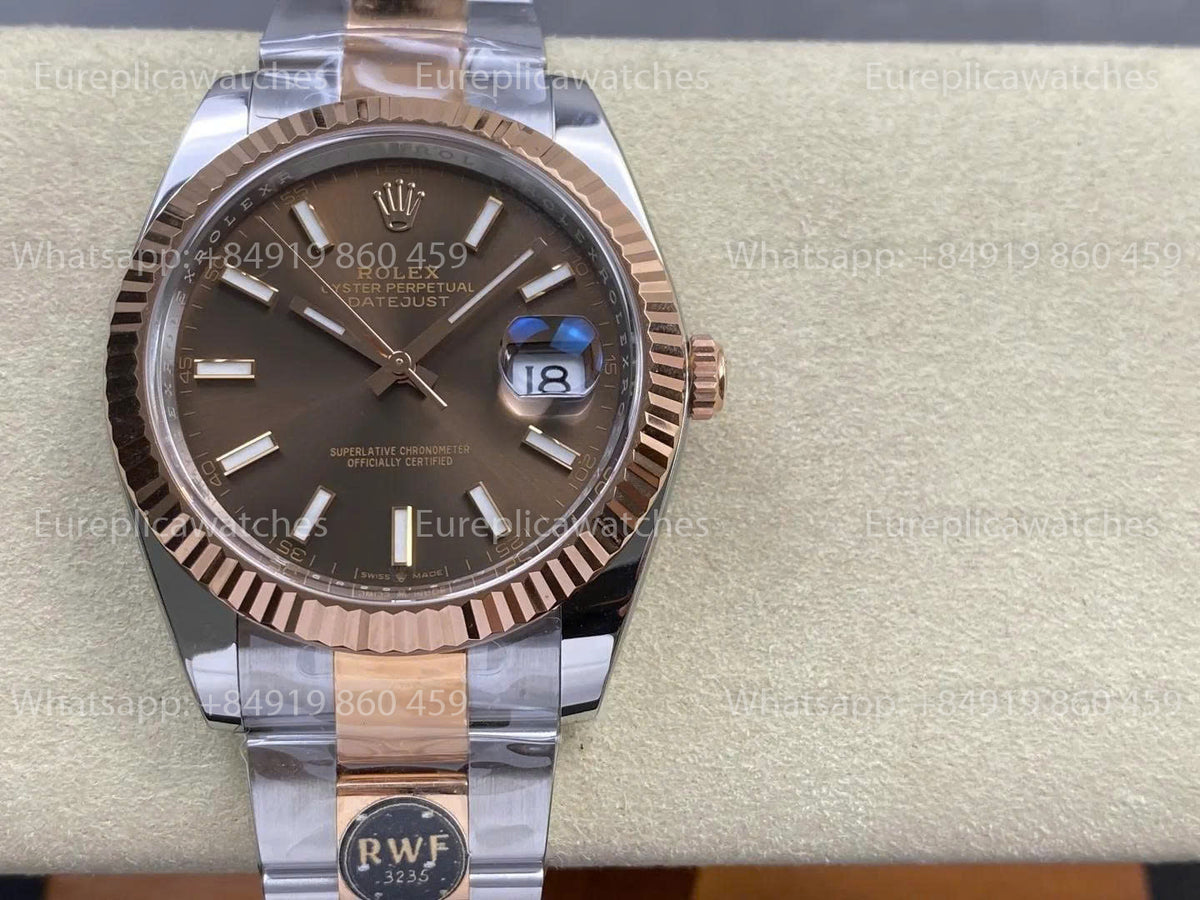 RWF Factory Rolex Datejust 41mm 126331-0001 – Beschwertes Roségold JH 3235 freischwingende Unruh