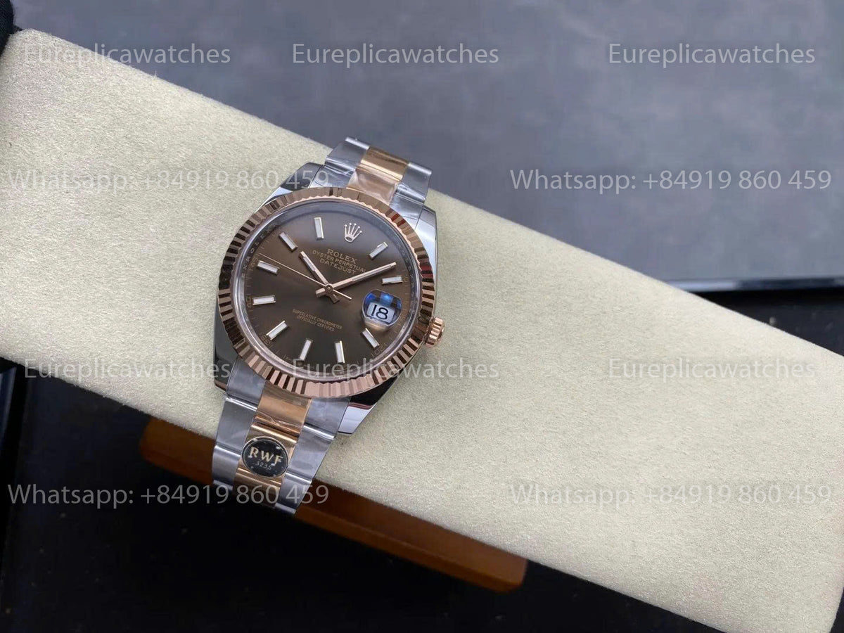 RWF Factory Rolex Datejust 41mm 126331-0001 – Beschwertes Roségold JH 3235 freischwingende Unruh