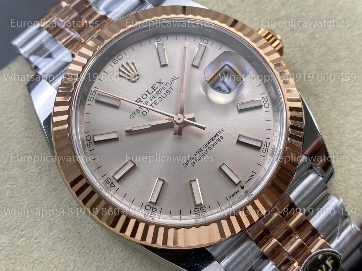 RWF Factory Rolex Datejust 41mm 126331-0010– Weighted Rose Gold JH 3235 Free-Sprung