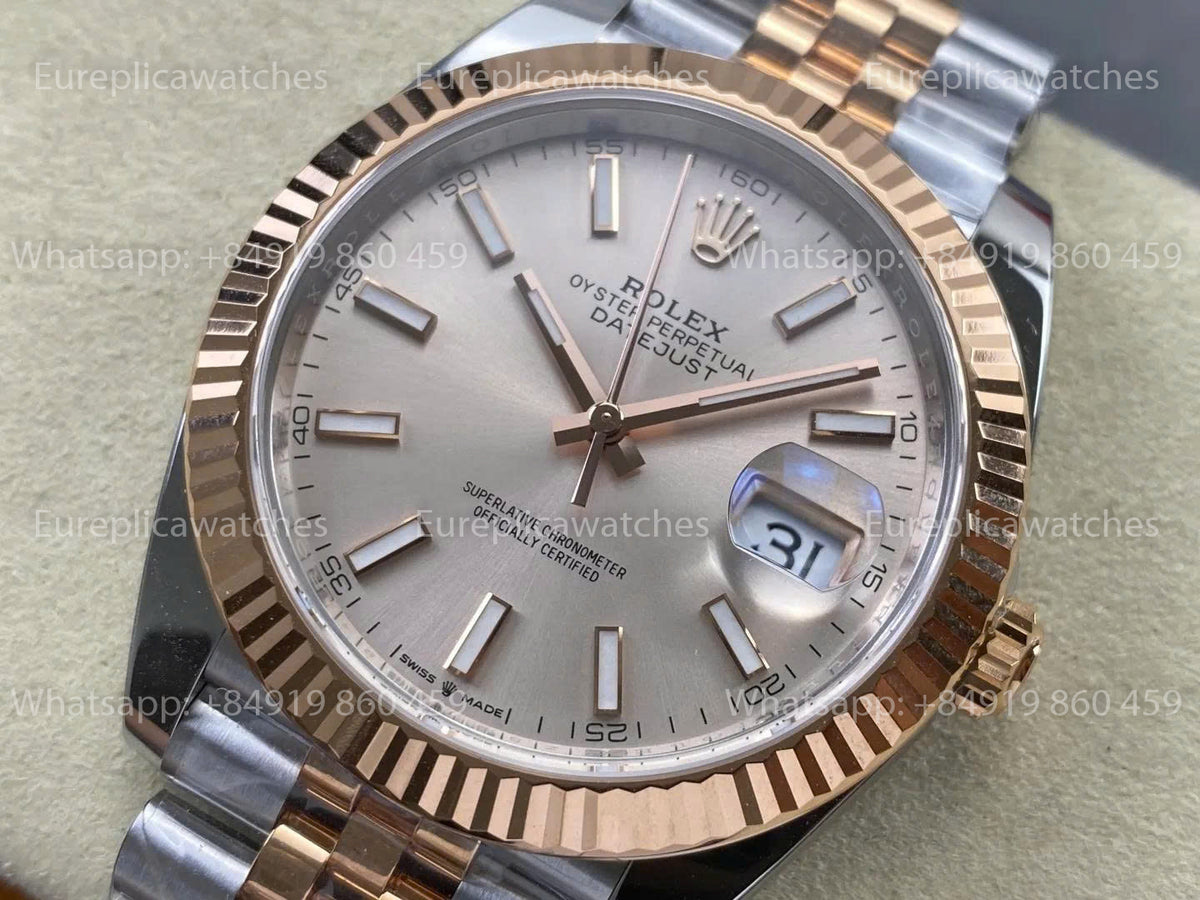 RWF Factory Rolex Datejust 41mm 126331-0010– Weighted Rose Gold JH 3235 Free-Sprung