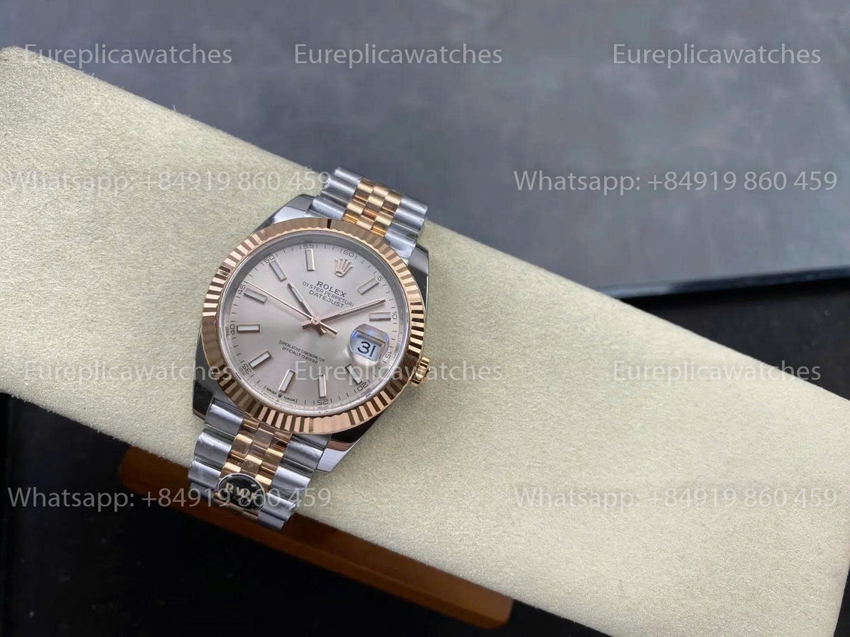 RWF Factory Rolex Datejust 41mm 126331-0010– Weighted Rose Gold JH 3235 Free-Sprung