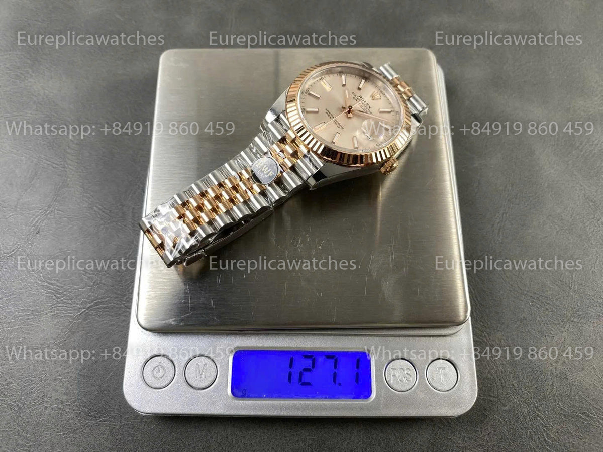 RWF Factory Rolex Datejust 41mm 126331-0010– Weighted Rose Gold JH 3235 Free-Sprung