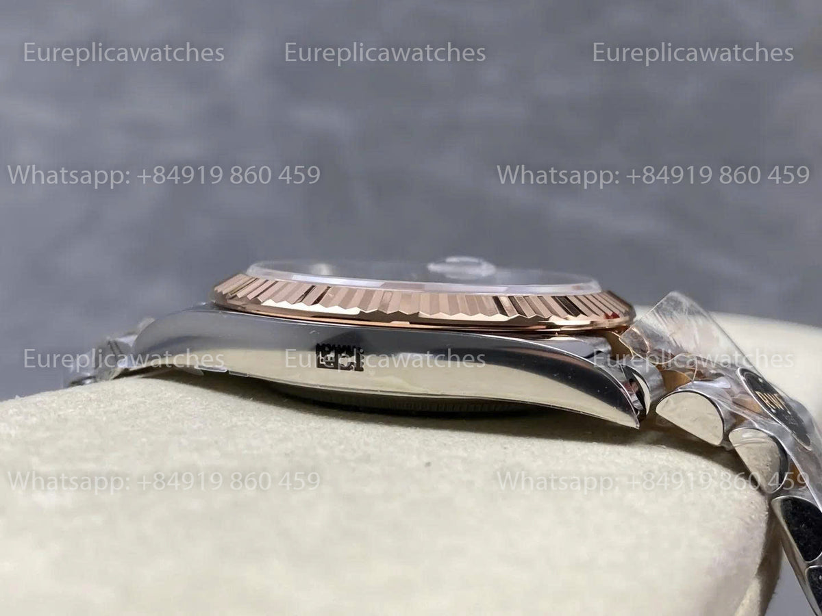 RWF Factory Rolex Datejust 41mm 126331-0020– Weighted Rose Gold JH 3235 Free-Sprung Grey Dial