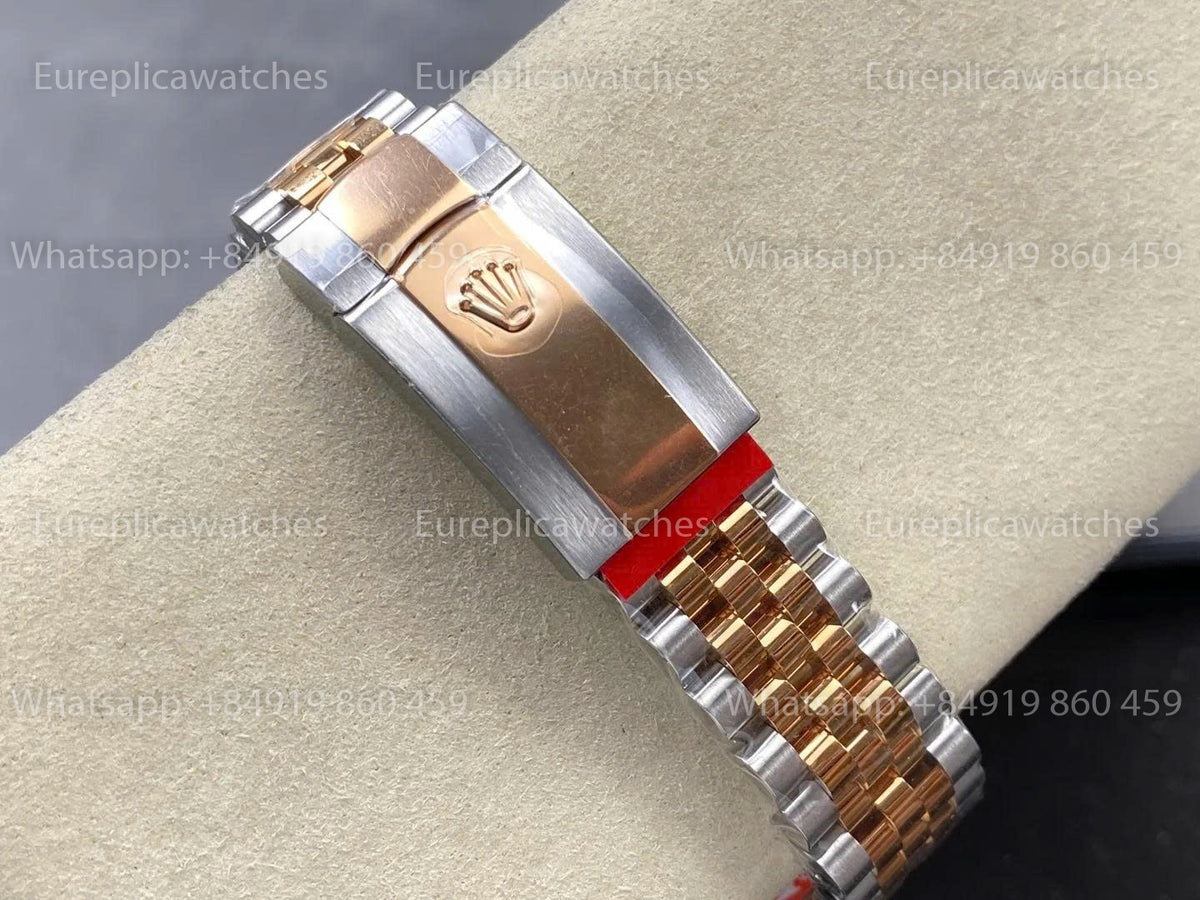 RWF Factory Rolex Datejust 41mm 126331-0020– Weighted Rose Gold JH 3235 Free-Sprung Grey Dial