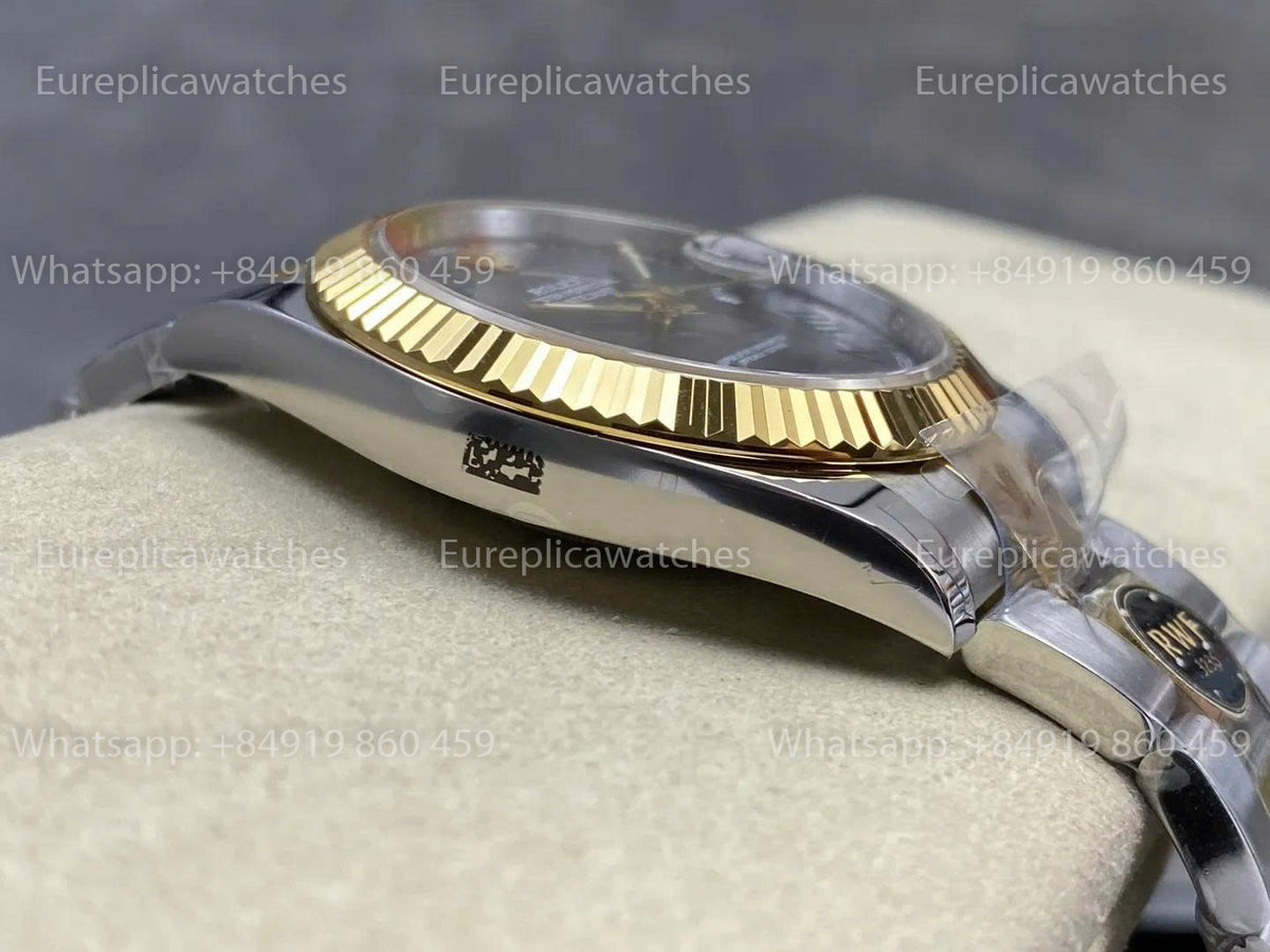 RWF Factory Rolex Datejust 41mm 126333-0019– Weighted Rose Gold JH 3235 Free-Sprung Wimbledon Dial
