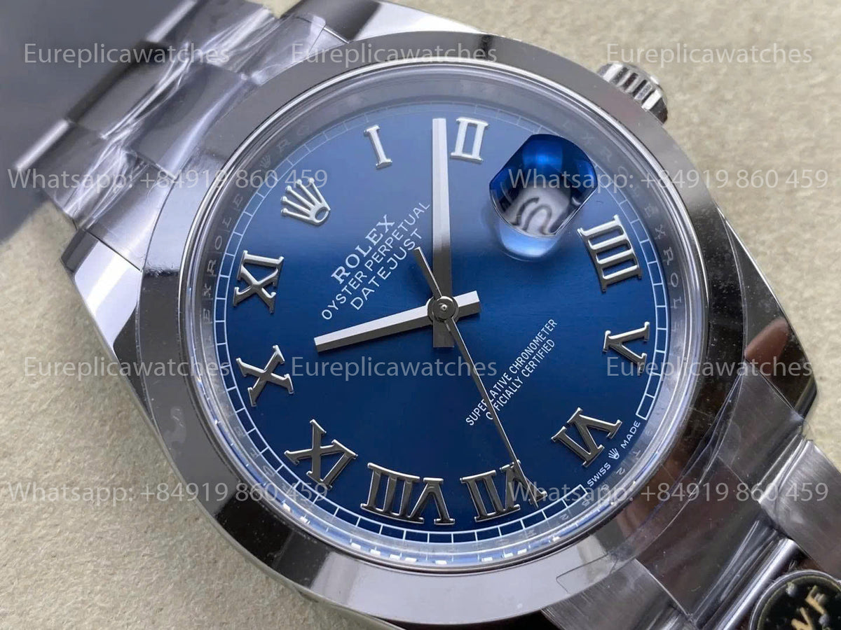 RWF Factory Rolex Datejust 41mm 126300-0017  JH 3235 Free-Sprung Blue dial