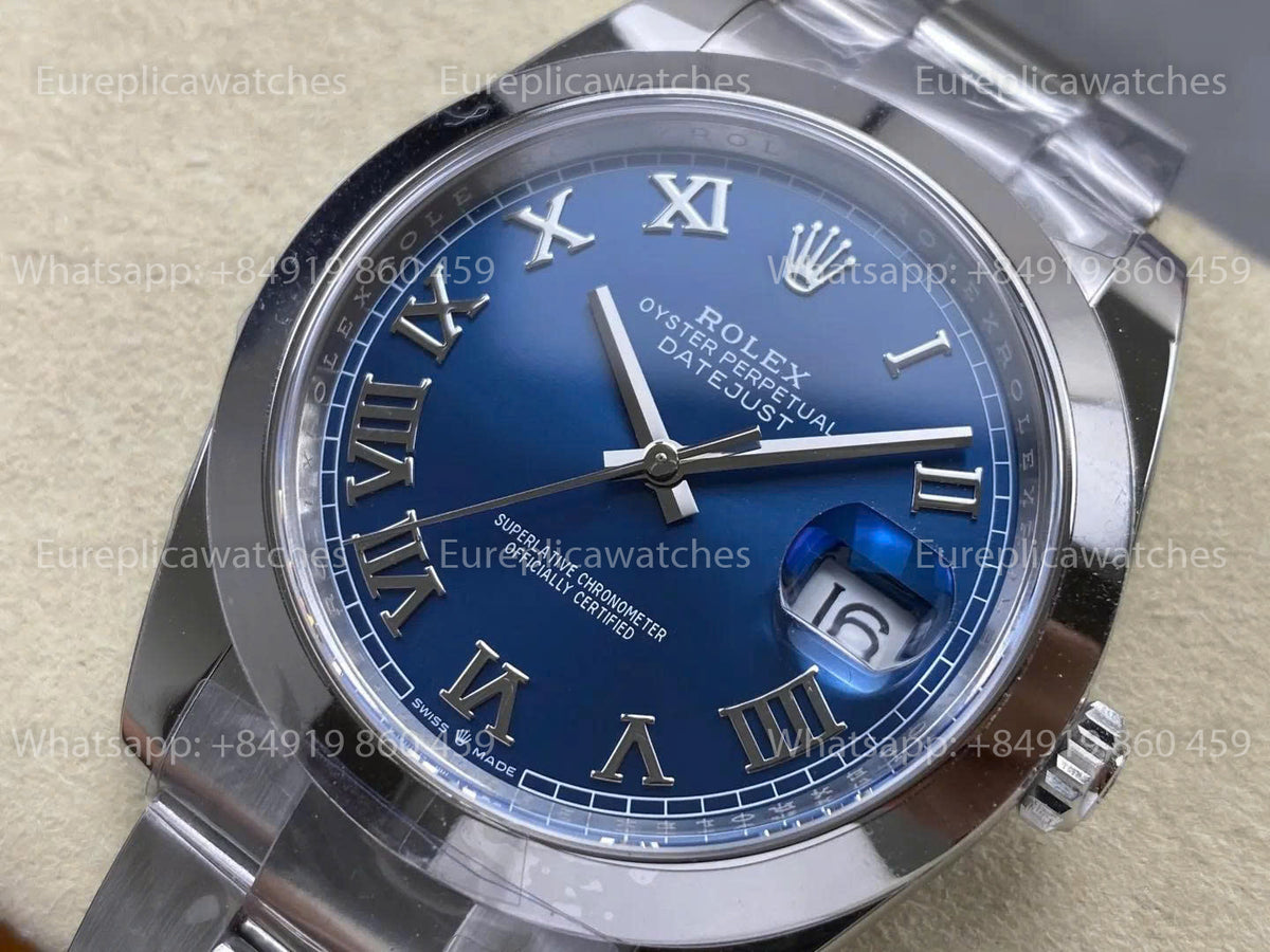 RWF Factory Rolex Datejust 41mm 126300-0017  JH 3235 Free-Sprung Blue dial