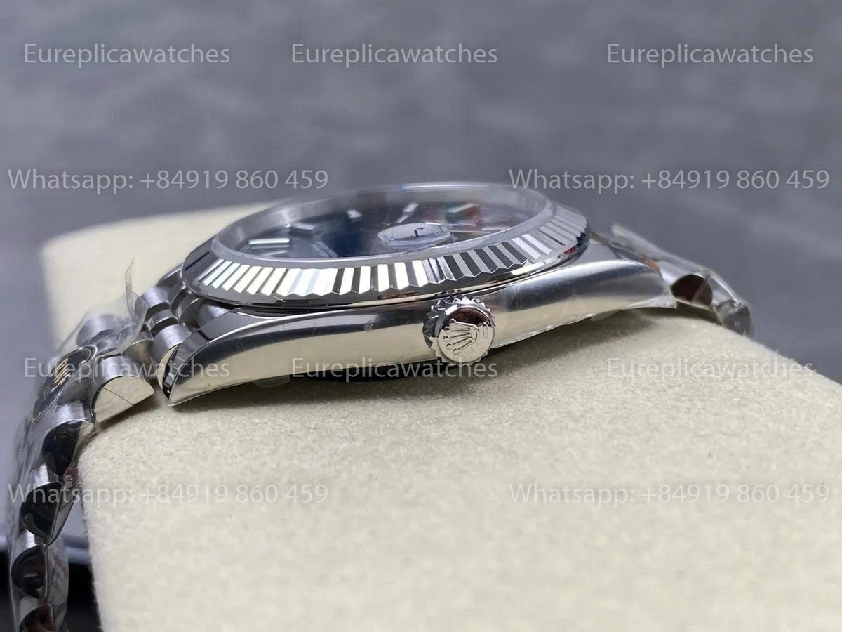 RWF Factory Rolex Datejust 41mm 126334-0032 – Blaues strukturiertes Zifferblatt | JH3235 freischwingende Unruh