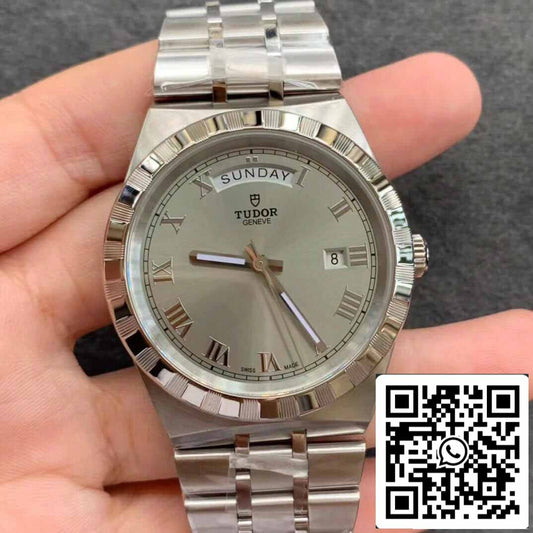 Replika Tudor Royal M28600-0001 Day Date V7 Factory Silber Zifferblatt