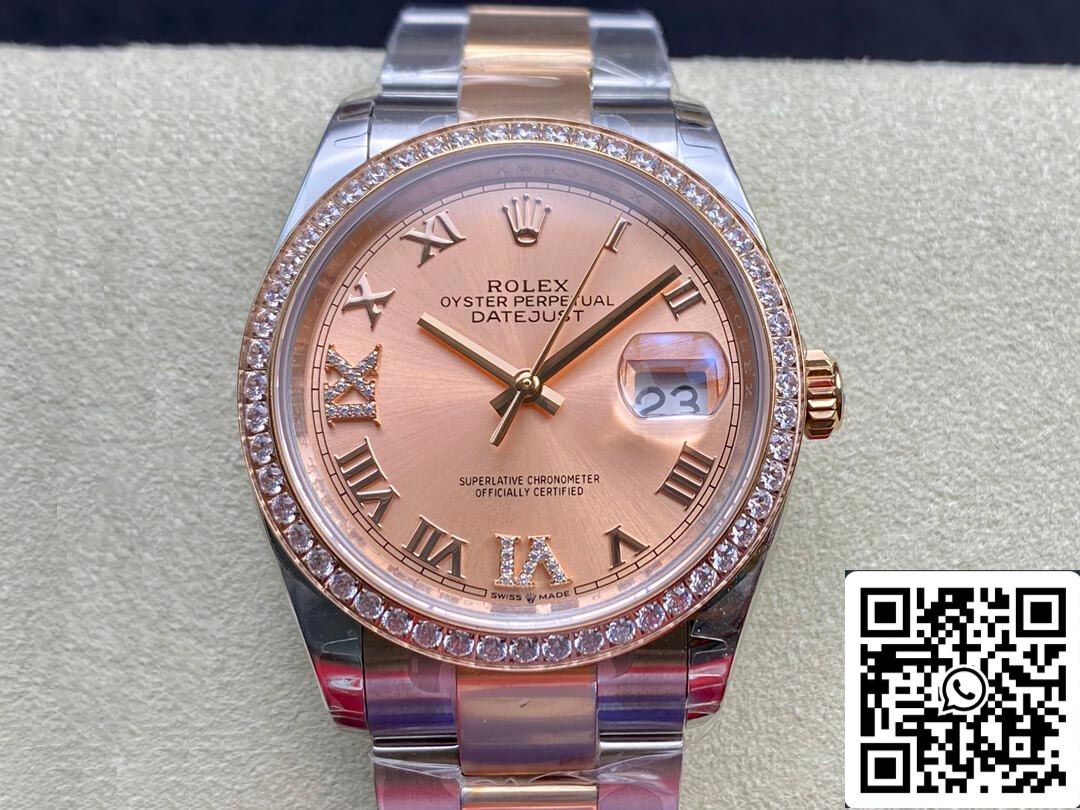 Rolex Datejust M126281RBR-0016 1:1 Meilleure édition EW Factory Cadran rose