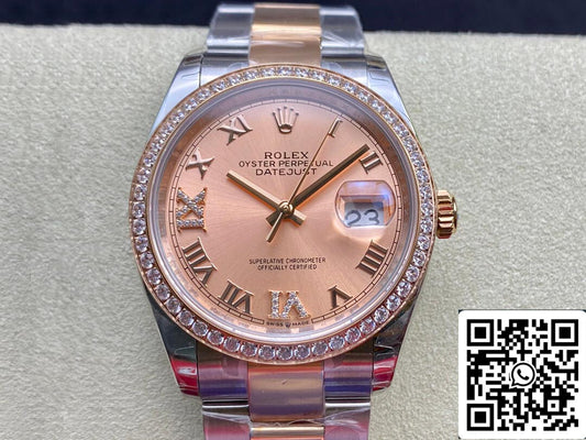 Rolex Datejust M126281RBR-0016 1:1 Meilleure édition EW Factory Cadran rose