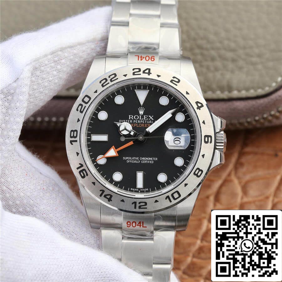 Rolex Explorer M216570-0002 1:1 Best Edition GM Factory V4 schwarzes Zifferblatt
