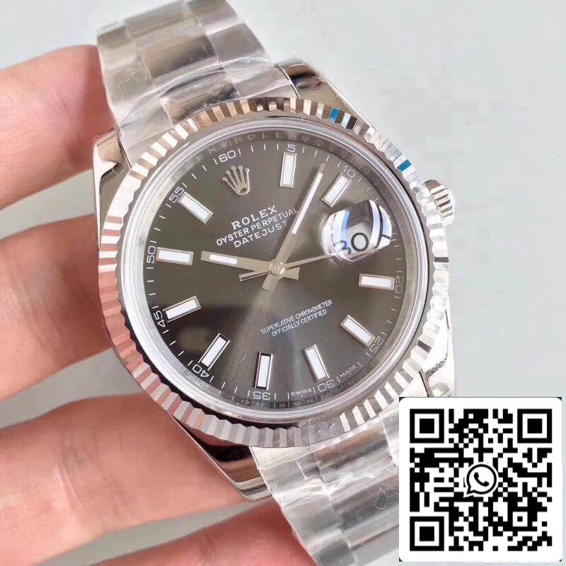 Rolex Datejust II M126334-0014 EW Factory 1:1 Meilleure édition suisse ETA3235 Cadran rhodium foncé