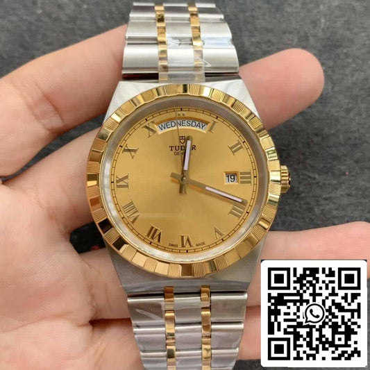 Replik Tudor Royal M28603-0004 Day Date V7 Factory Gelbgold