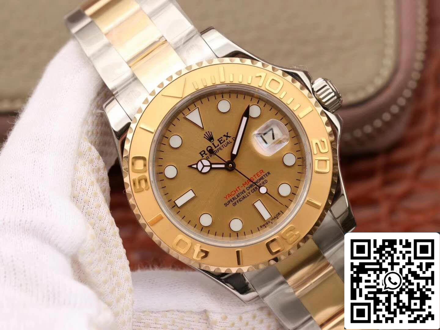 Rolex Yacht-Master 16623 1:1 Best Edition Gold Dial Swiss ETA2836 Gold Wrapped