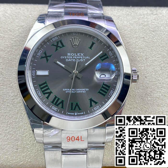 Rolex Datejust M126300-0013 41MM 1:1 Meilleure édition EW Factory Cadran gris foncé