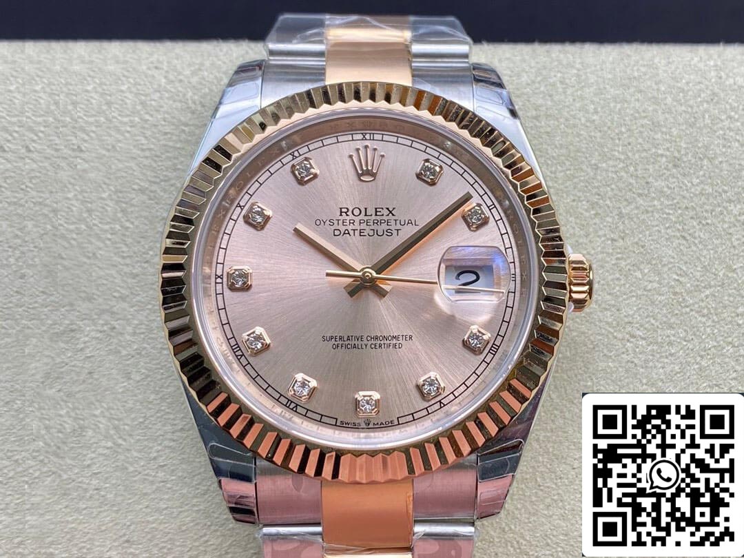 Rolex Datejust M126331-0007 41MM 1:1 Meilleure édition EW Factory V3 Cadran rose