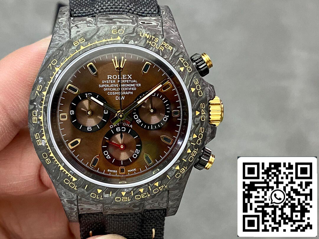 Rolex Daytona Cosmograph 1:1 Best Edition Noob Factory Diw Custom Version, braunes Zifferblatt