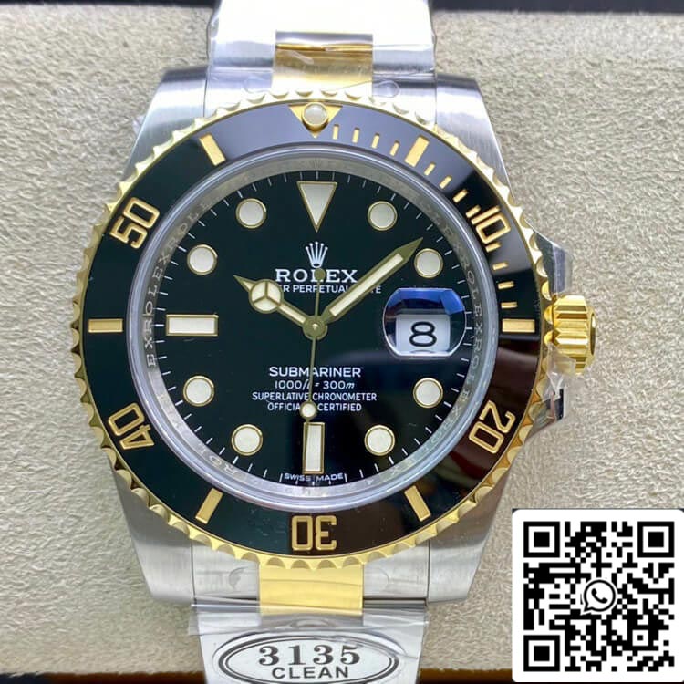 Rolex Submariner 116613-LN-97203 40 mm 3135 Uhrwerk Clean Factory V4 schwarze Lünette