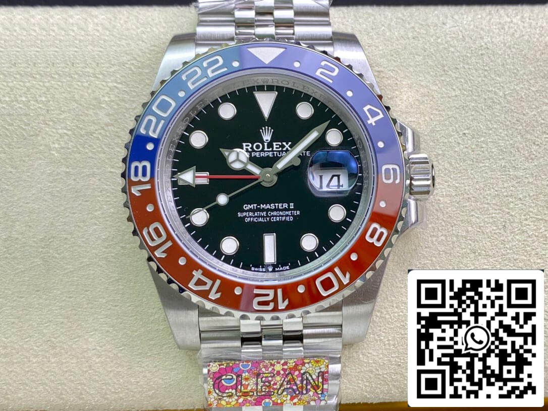 Rolex GMT Master II M126710BLRO-0001 1:1 Best Edition Clean Factory Schwarzes Zifferblatt