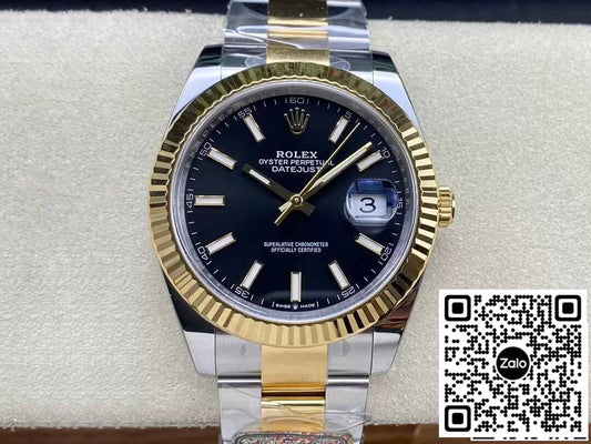 Rolex Datejust 41MM M126333-0013 1:1 Meilleure édition Clean Factory Cadran noir