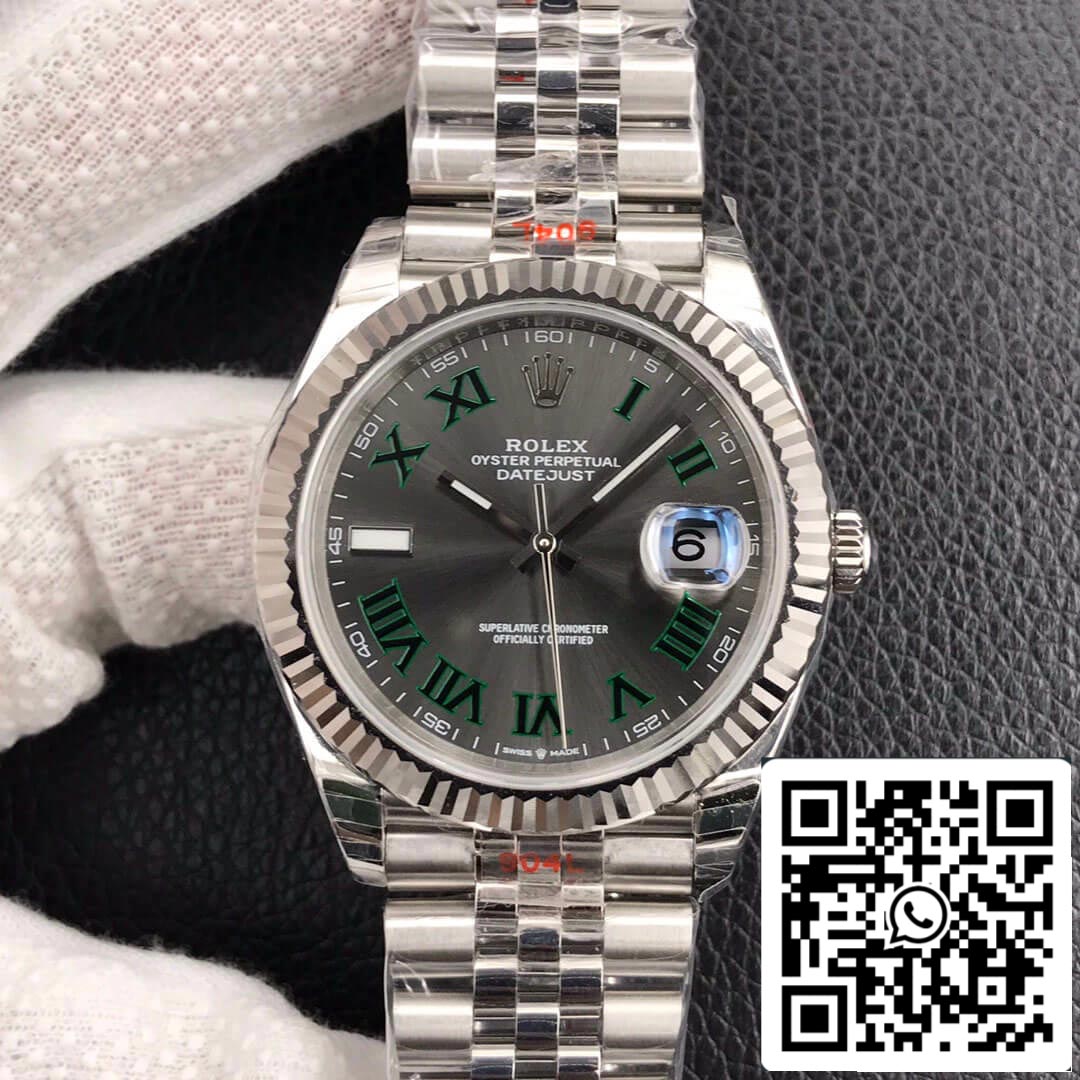 Rolex Datejust M126334-0022 1:1 Best Edition EW Factory Dunkelgraues Zifferblatt